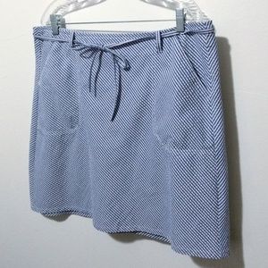 Nautica seersucker wrap skirt